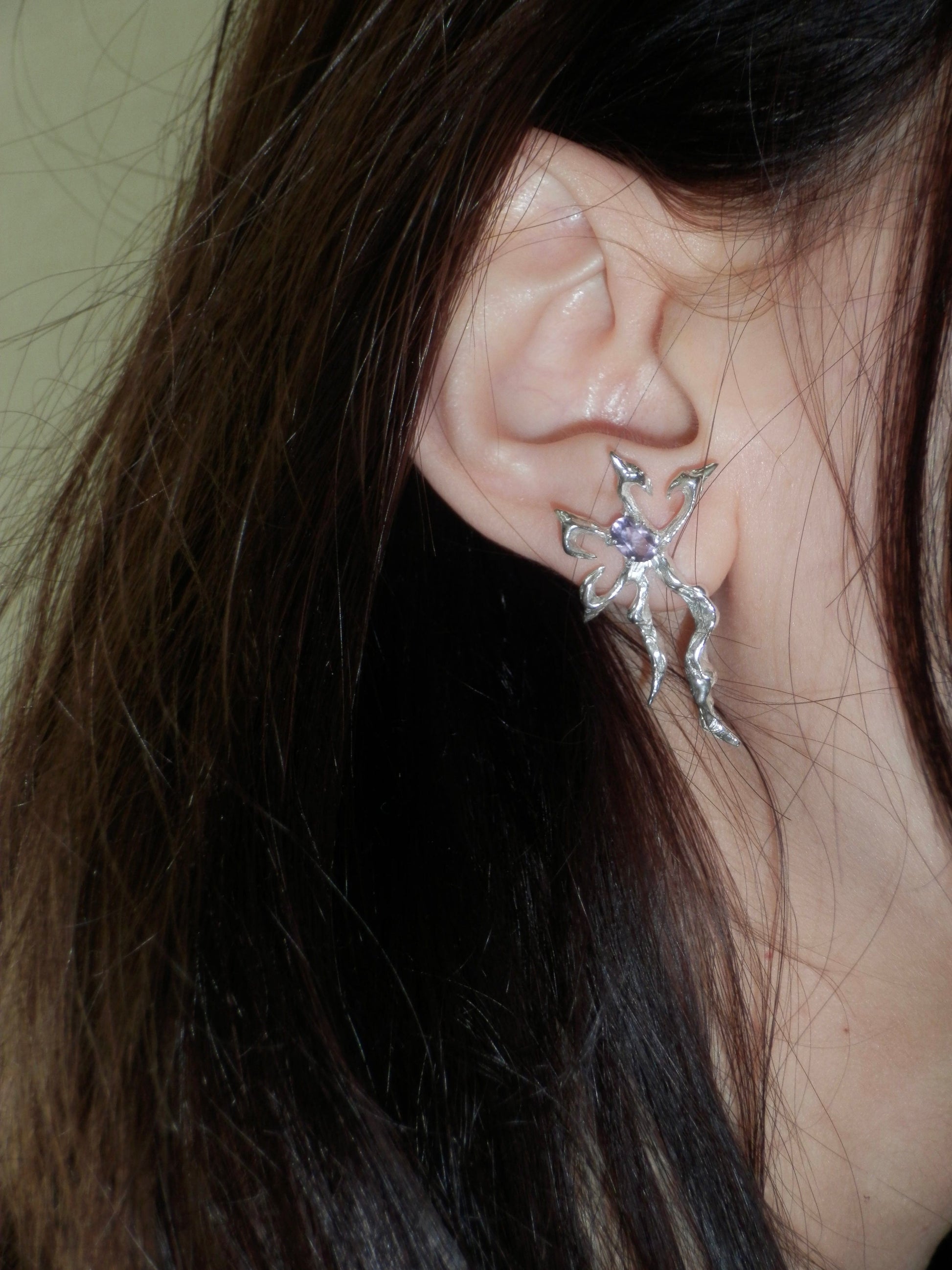 Harmony Earrings Amythyst-Moira x Mel-APOC STORE