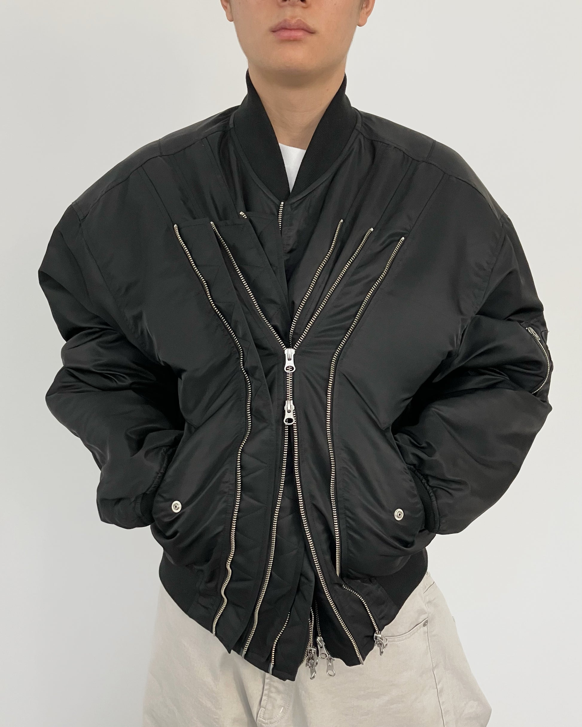 MULTI ZIP MA-1 BLACK-EGNARTS-APOC STORE