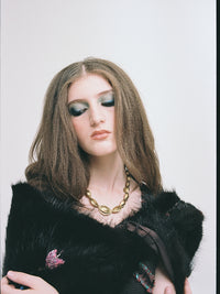 Fur Bolero with Embelishments-Nensi Avetisian-APOC STORE