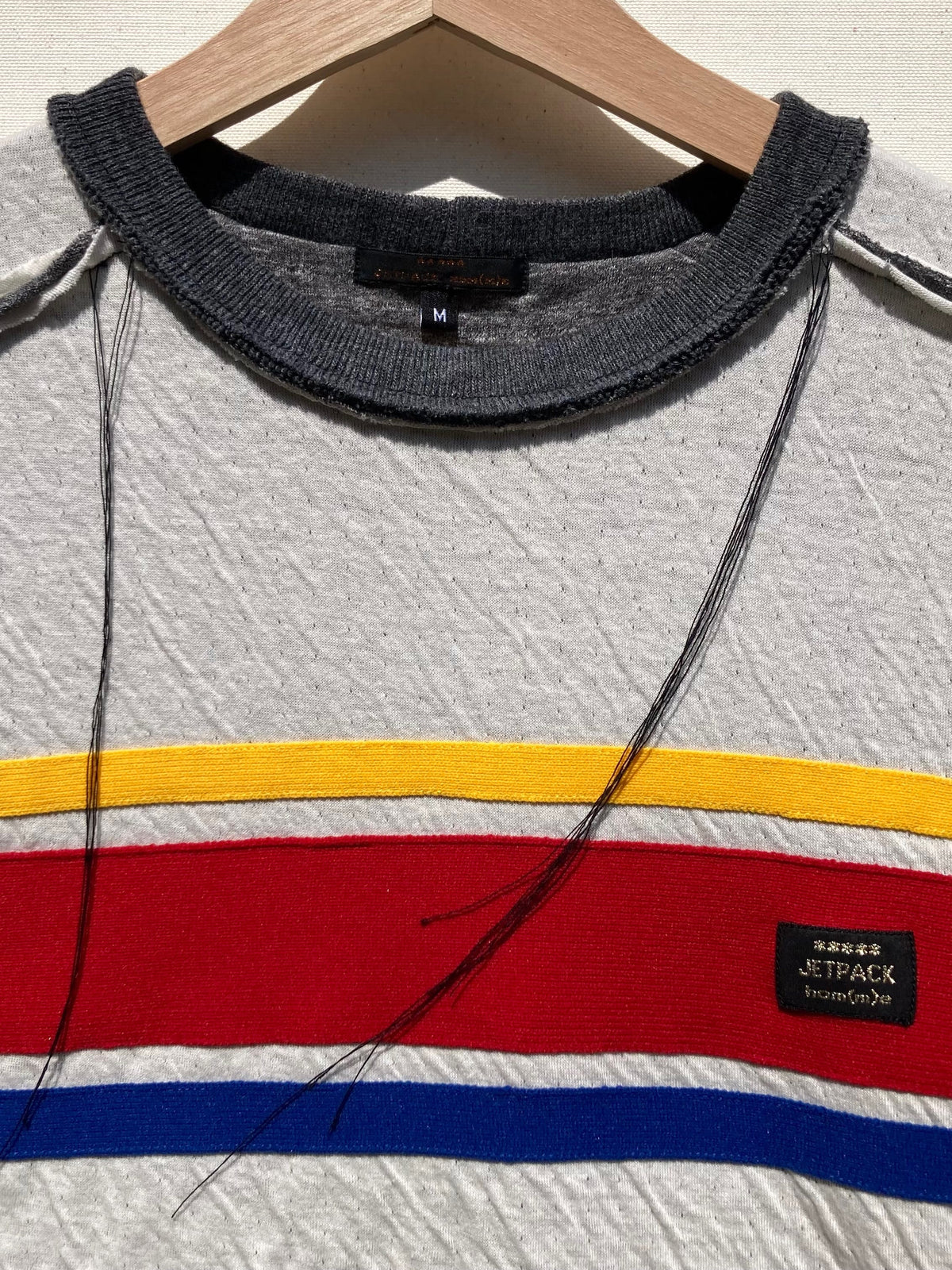 Deconstructed Sport Striped Tshirt-Jetpack Hom(m)e-APOC STORE