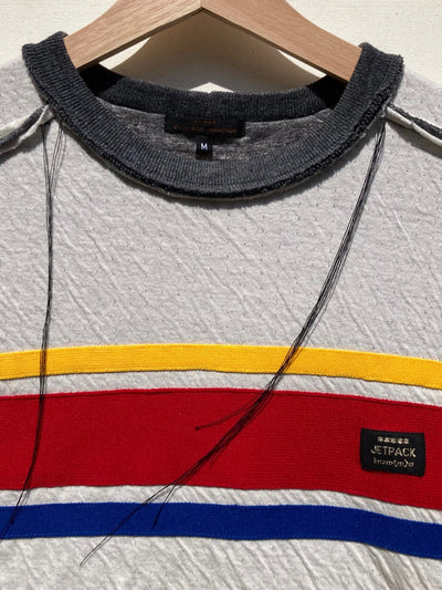 Deconstructed Sport Striped Tshirt-Jetpack Hom(m)e-APOC STORE