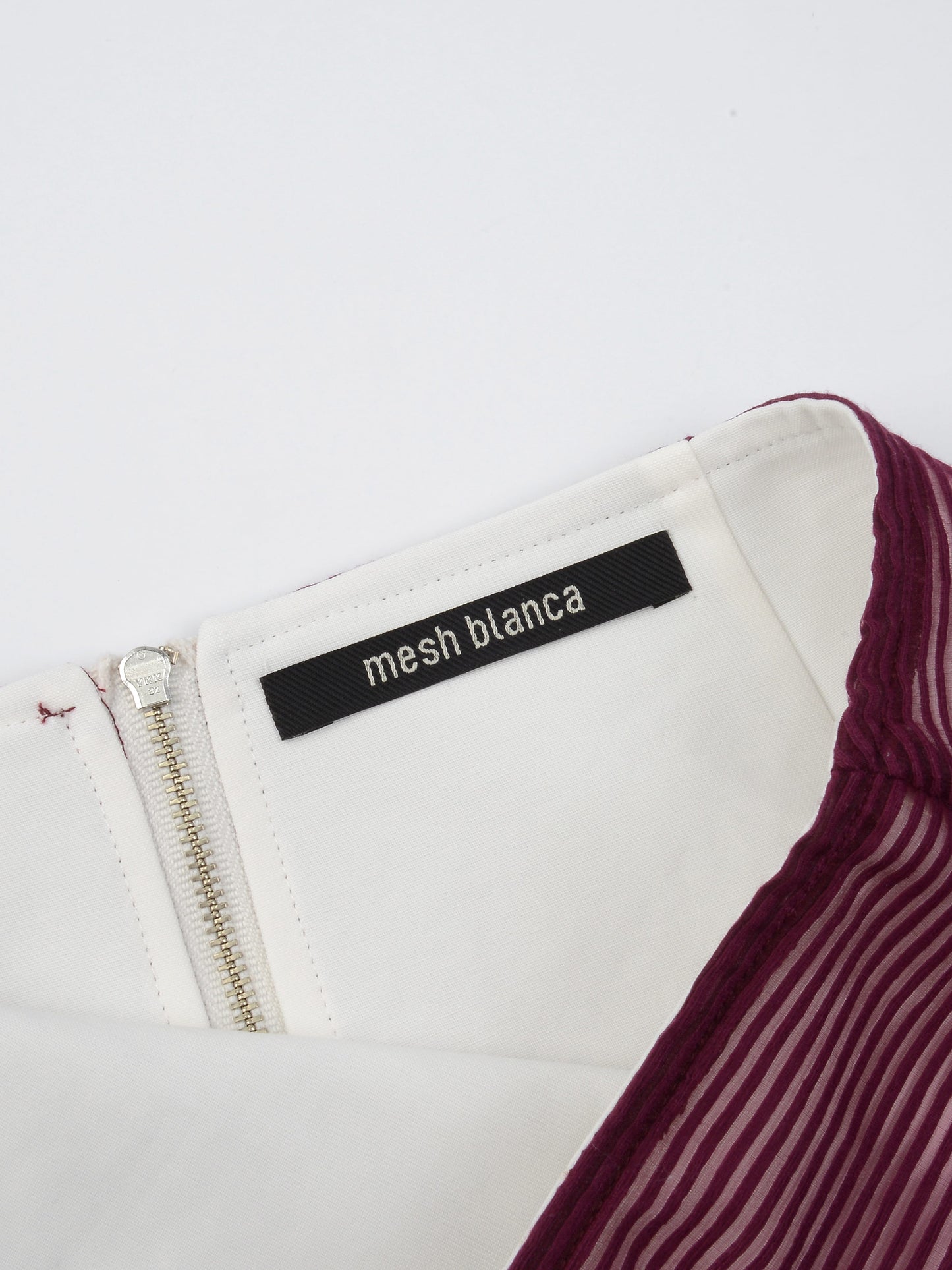Stripe Shade Skirt Purple-mesh blanca-APOC STORE