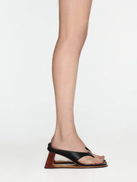 L’ABSURDE SANDAL - BLACK-MOTIRA-APOC STORE