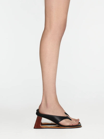 L’ABSURDE SANDAL - BLACK-MOTIRA-APOC STORE