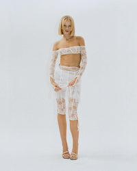 White mesh skirt-Nastyamasha-APOC STORE
