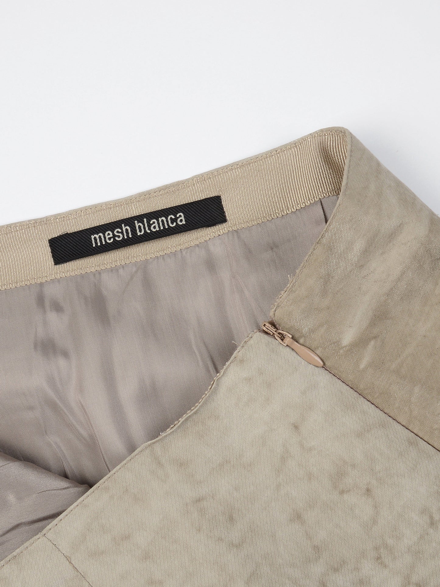 Pigment Pleated Skirt-mesh blanca-APOC STORE