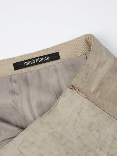 Pigment Pleated Skirt-mesh blanca-APOC STORE