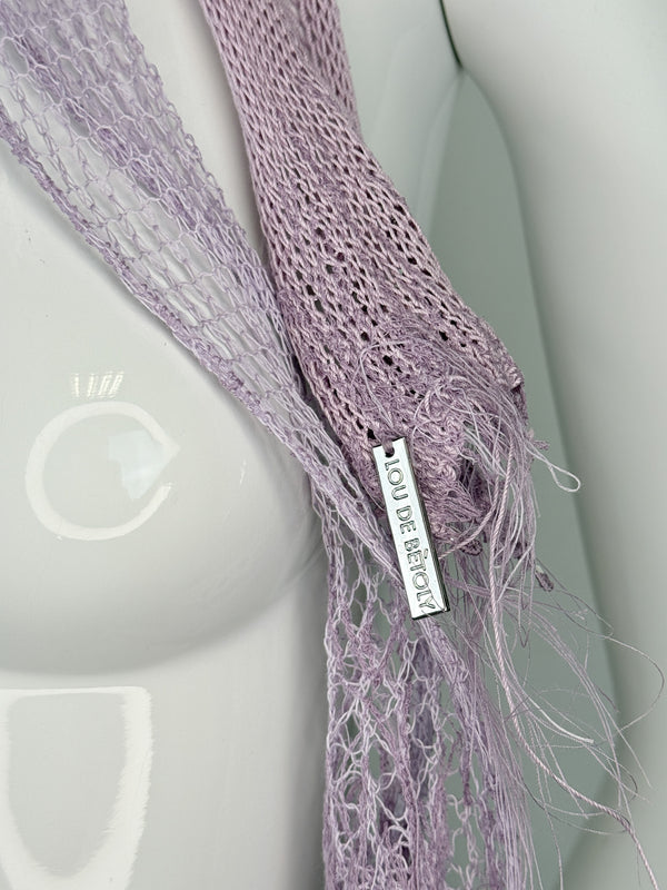 KNITTED BOW CHOKER PURPLE-Lou de Bètoly-APOC STORE