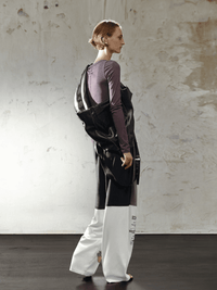 Vintage Pattern T-shirt Paneled Sport Pants-TRINITE Studio-APOC STORE