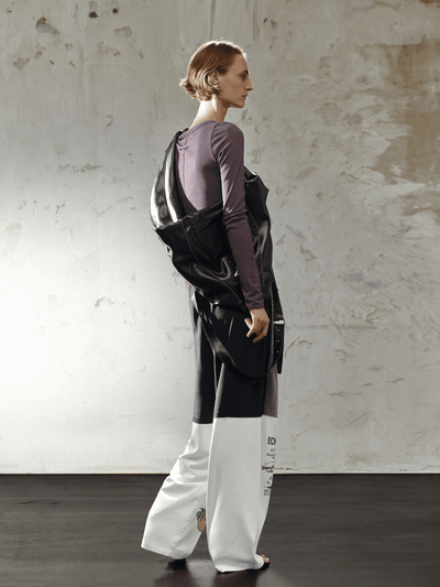 Vintage Pattern T-shirt Paneled Sport Pants-TRINITE Studio-APOC STORE