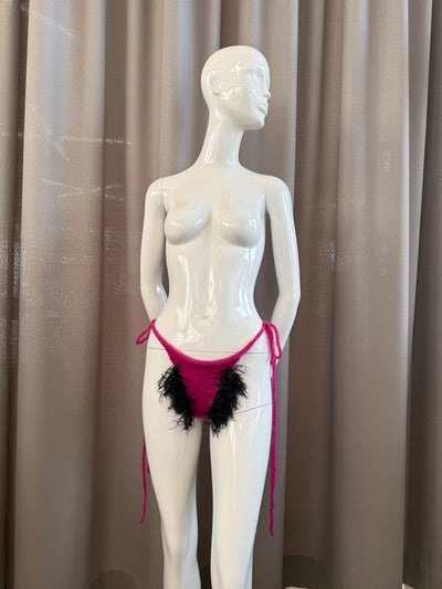 Hairy tanga pink-TATi-APOC STORE