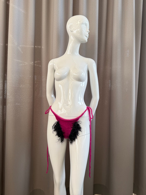 Hairy tanga pink-TATi-APOC STORE