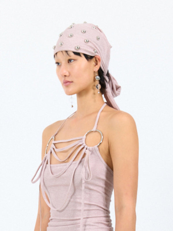 Sphere headscarf pink-Nibgnus-APOC STORE