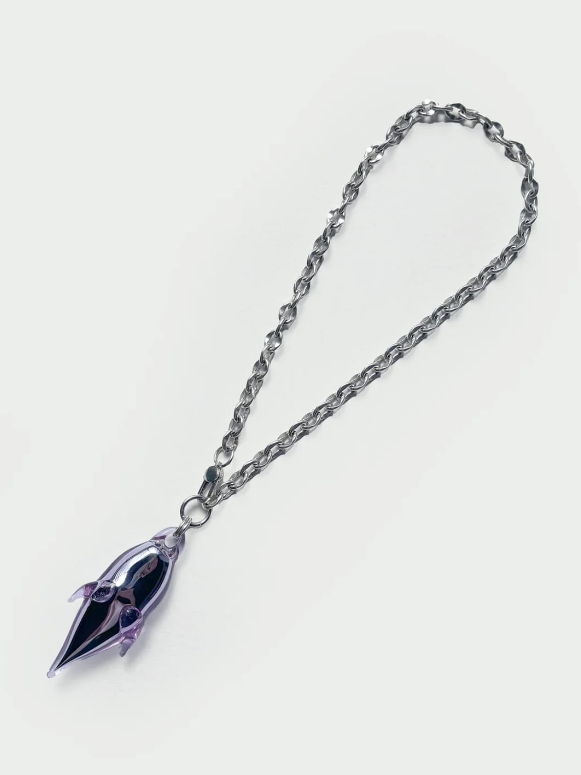 KA’AGUY_444 Glass Silver Necklace-Pia Glassworks-APOC STORE
