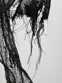 KNITTED BOW HAIR CLIP BLACK-Lou de Bètoly-APOC STORE