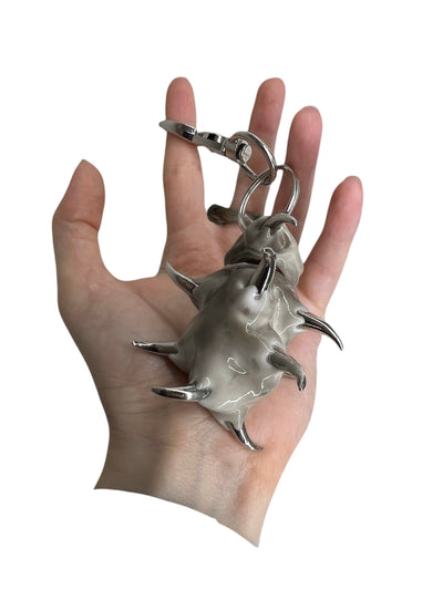 White pill case keychain-CASPER DIY-APOC STORE