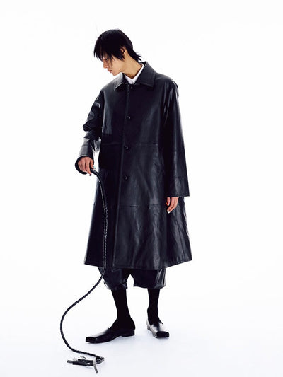 black slashed loafers-Sung Ju-APOC STORE