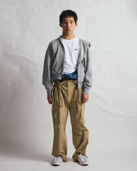ADJUSTABLE COTTON PANTS BEIGE-EGNARTS-APOC STORE