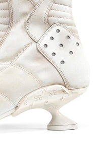 Boxing High Heel Boots White-EMPTY BEHAVIOR-APOC STORE