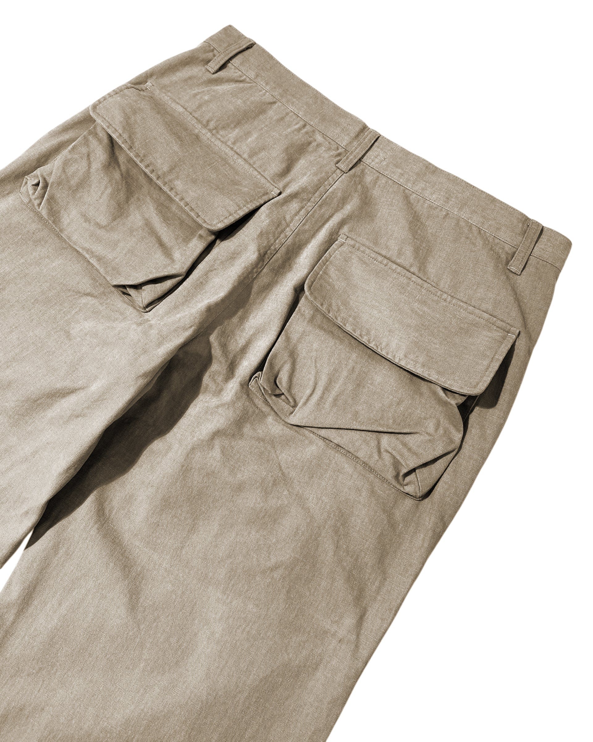 HIDDEN CARGO POCKET PANTS BEIGE-EGNARTS-APOC STORE