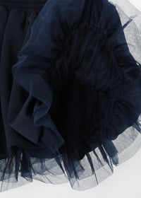 JERSEY BALLOON SHAH SKIRT NAVY-SAENGIN STUDIOS-APOC STORE