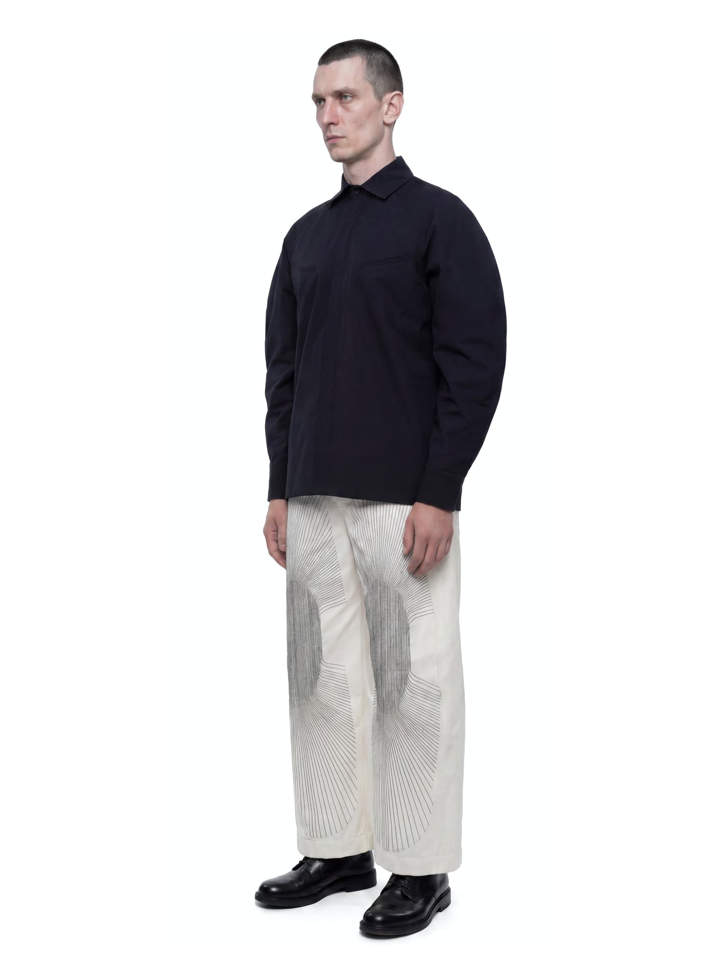 Wide Leg Embroidered Trousers-harri-APOC STORE