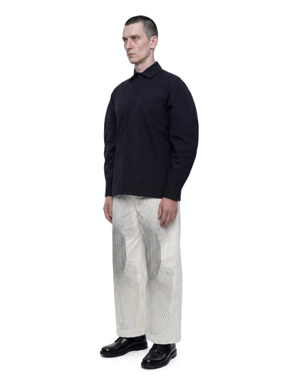 Wide Leg Embroidered Trousers-harri-APOC STORE