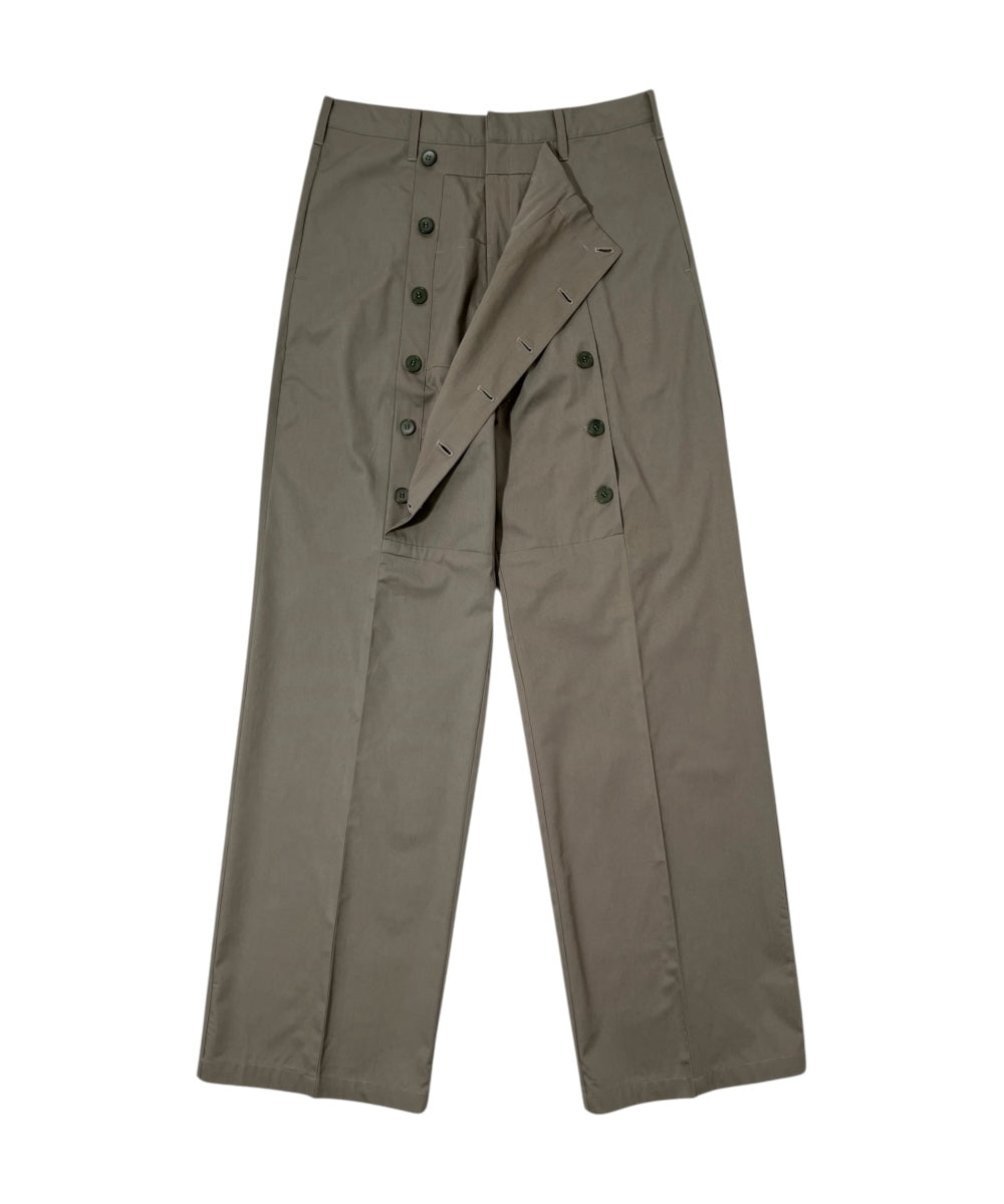 HIDDEN POCKET TROUSERS KHAKI GRAY-EGNARTS-APOC STORE