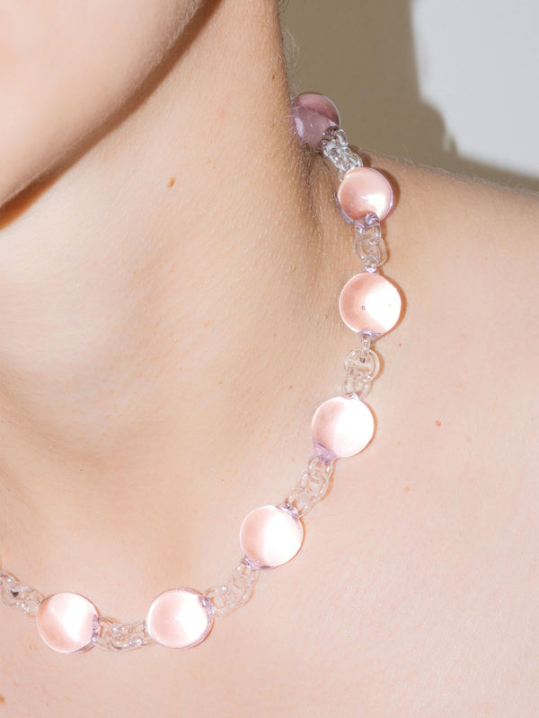 Orb Bold Necklace Pink-Clara Schweers-APOC STORE