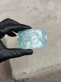Flower Bangle - Blue Quartz-Crystal-APOC STORE
