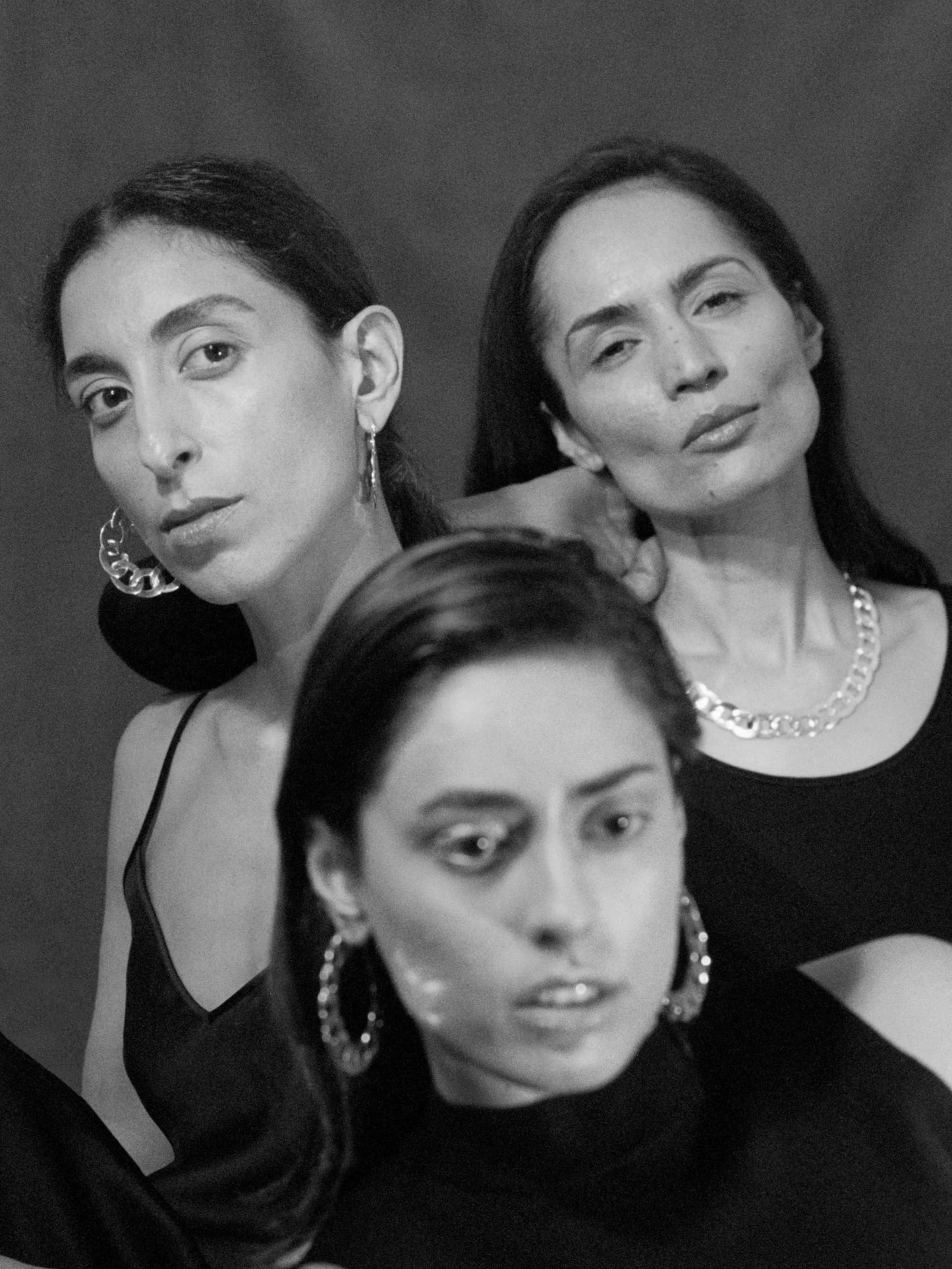 Flat Iron Large Hoops-Zohra Rahman-APOC STORE