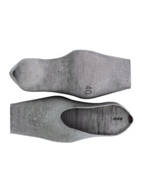 Heeled Square Toe Rubber Mules - Concrete-BODY AMPLIFICATION DEVICES-APOC STORE