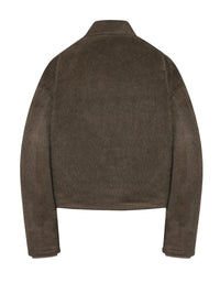 Contour Alpaca Jacket (Dark Umber)-MINKIMHO-APOC STORE