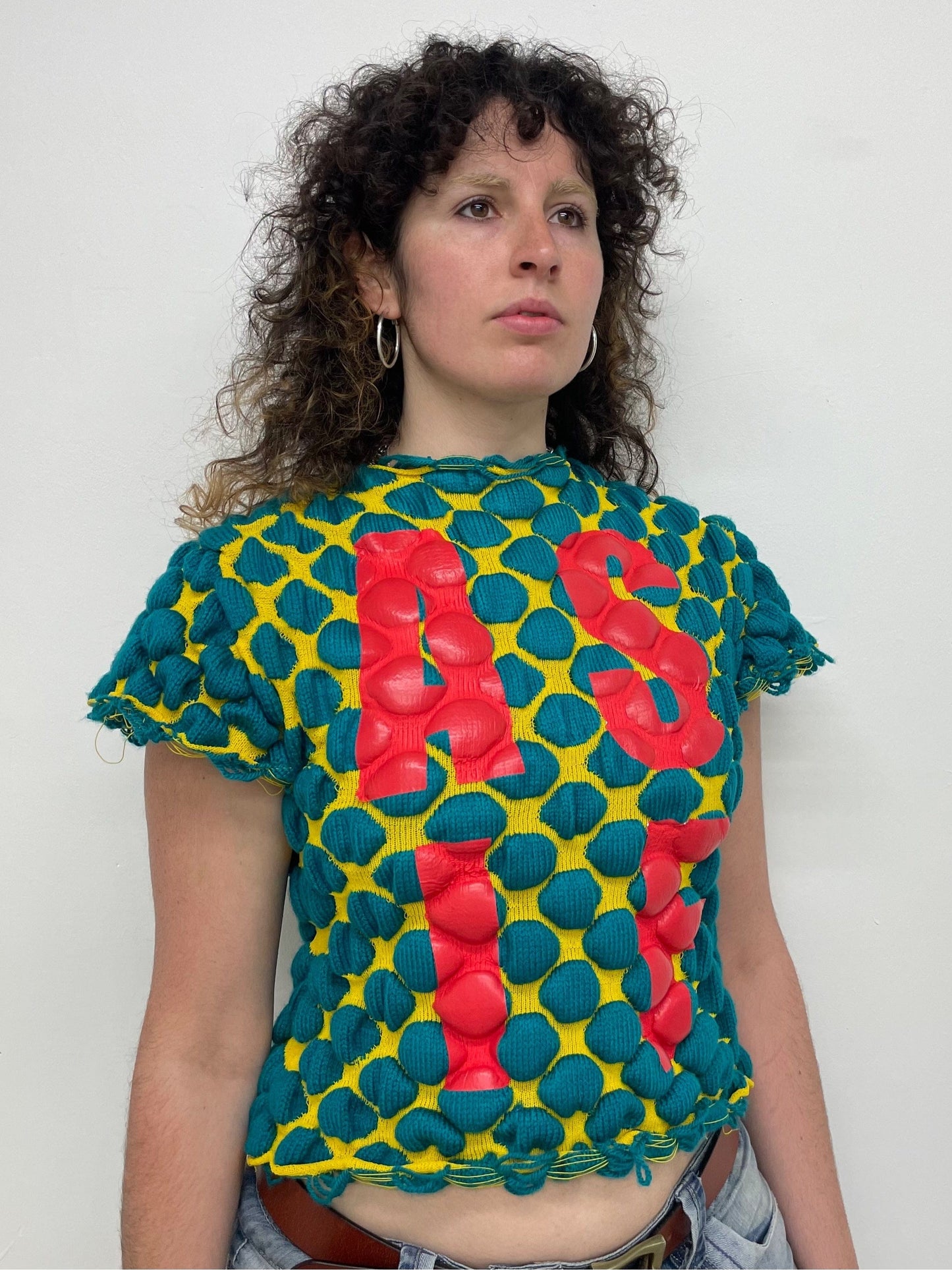 AS IF Bubble Knit Tee-Scar Kennedy-APOC STORE
