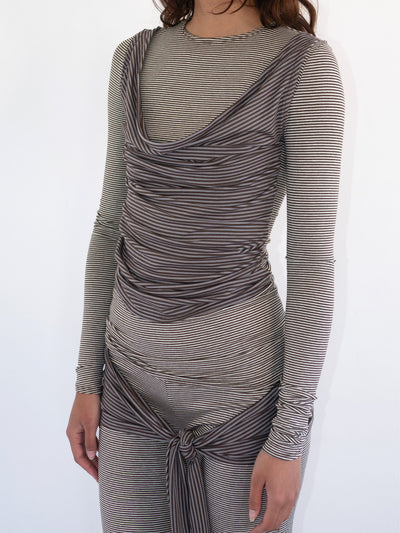 THE STRIPY TOP-Kenza Iatrides-APOC STORE