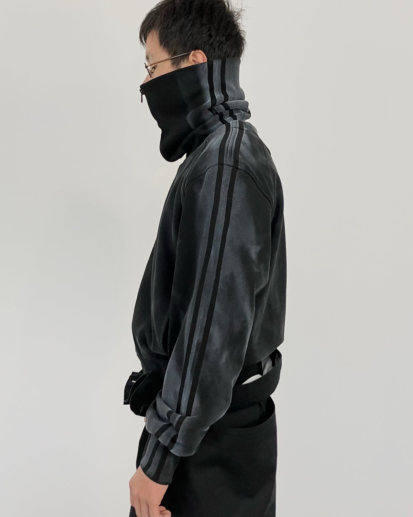 SPRAYED TRACK ZIP-UP BLACK-EGNARTS-APOC STORE
