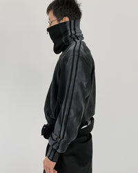SPRAYED TRACK ZIP-UP BLACK-EGNARTS-APOC STORE