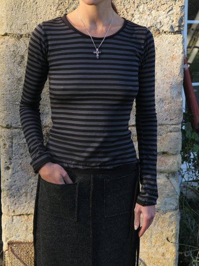 Hazel top striped-ATH-APOC STORE