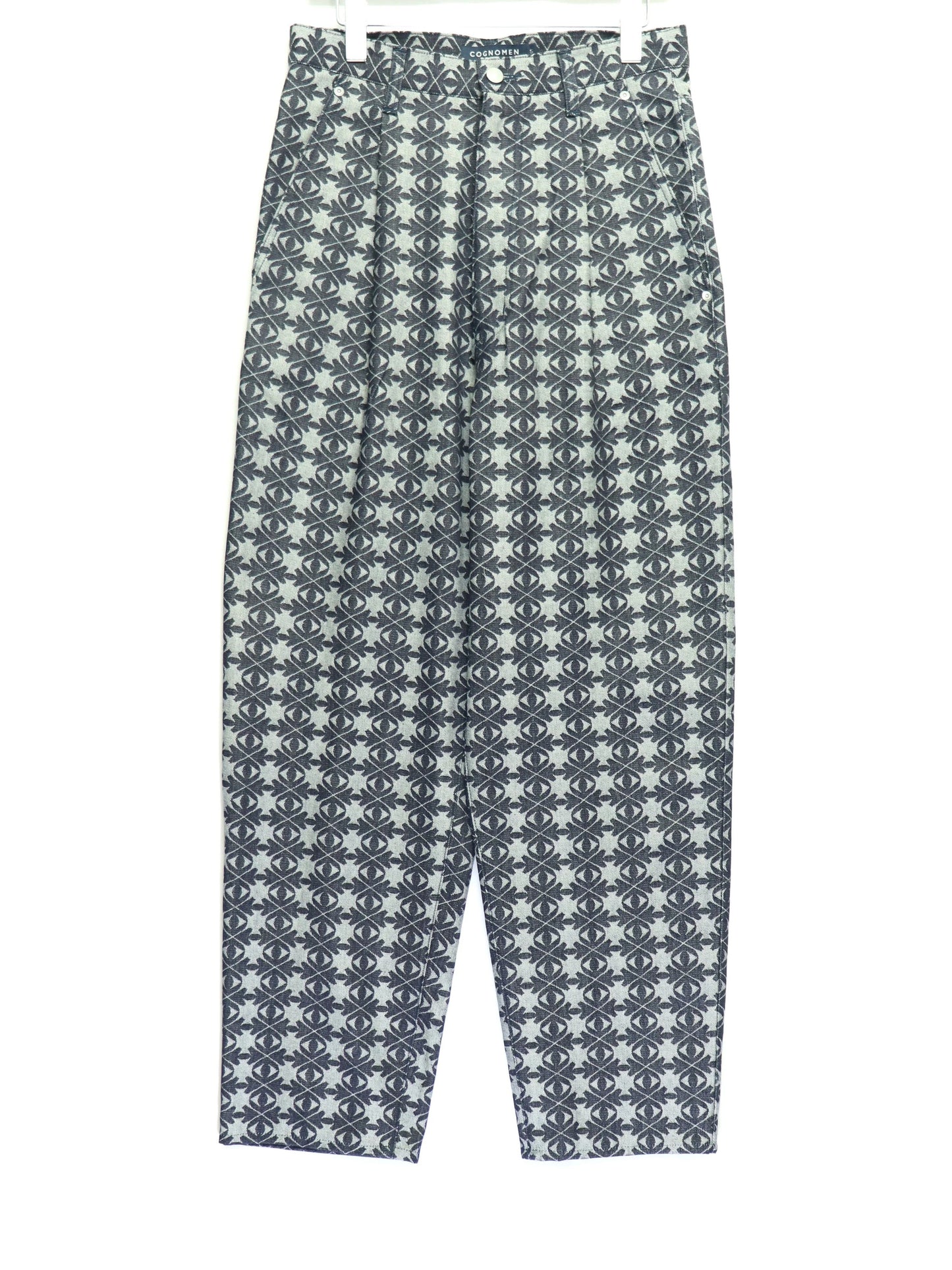 EYES JACQUARD DENIM PANTS-Cognomen-APOC STORE
