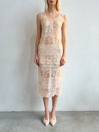 Lace Midi Skirt-Nastyamasha-APOC STORE