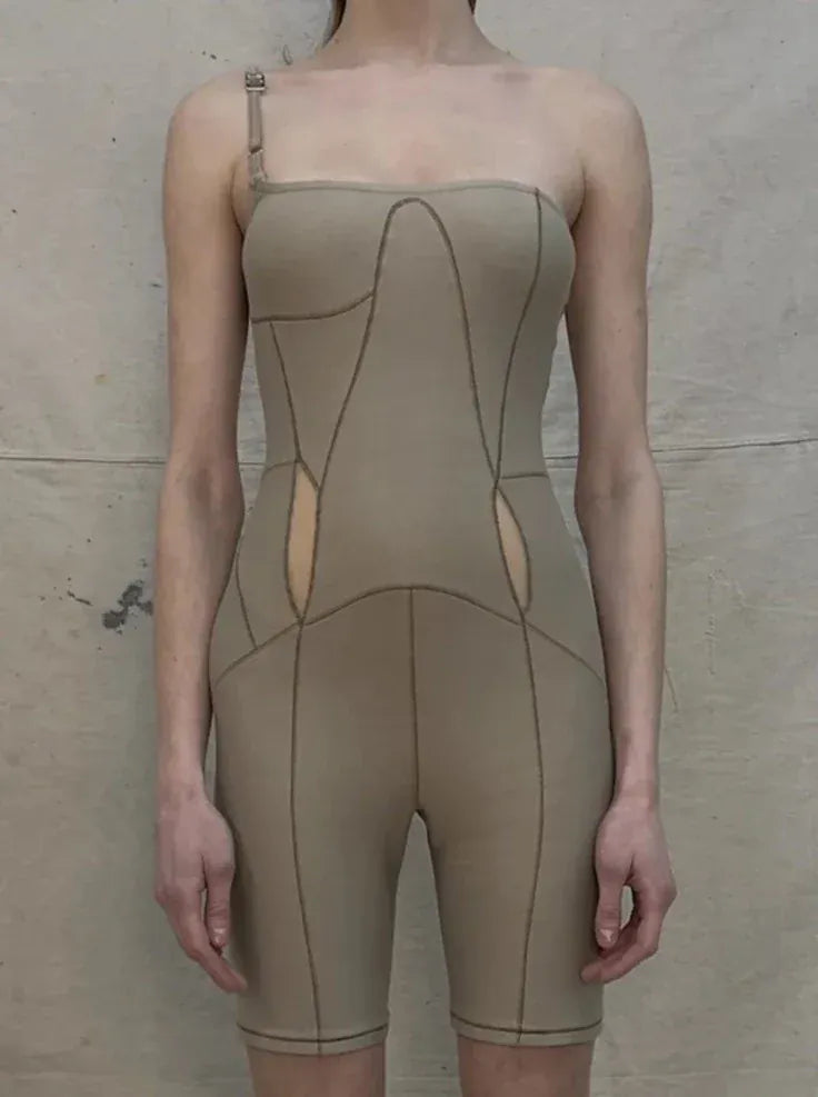 RIB KNIT JUMPSUIT-Elena Velez-APOC STORE