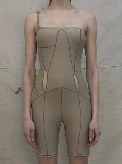 RIB KNIT JUMPSUIT-Elena Velez-APOC STORE