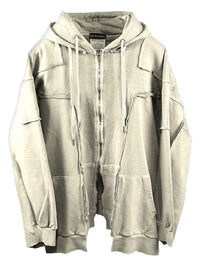 Remake over pigment hood jacket beige-Surgery-APOC STORE