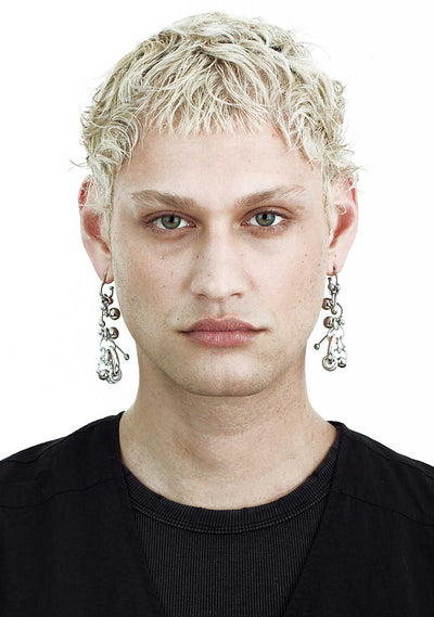 SILVER ONE Earrings-JALACONDA-APOC STORE