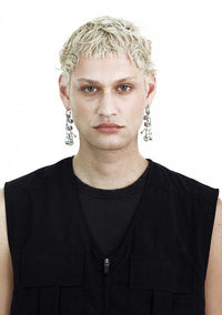 SILVER ONE Earrings-JALACONDA-APOC STORE