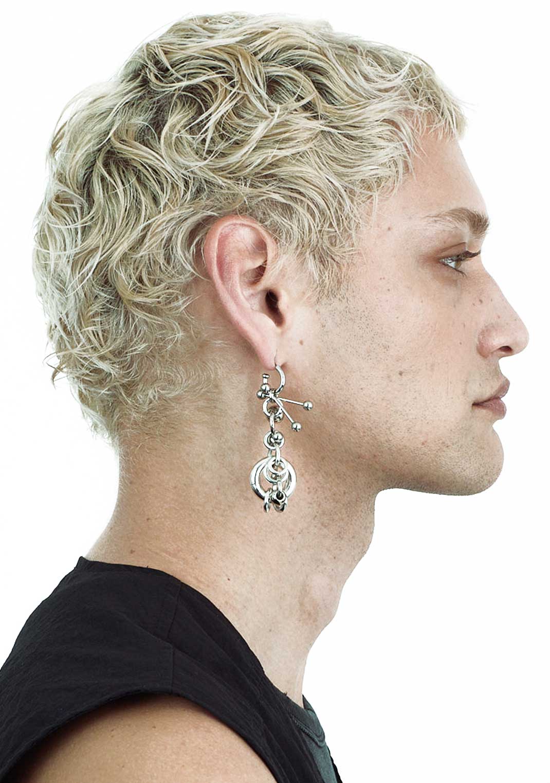 SILVER ONE Earrings-JALACONDA-APOC STORE