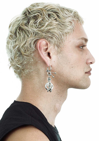 SILVER ONE Earrings-JALACONDA-APOC STORE