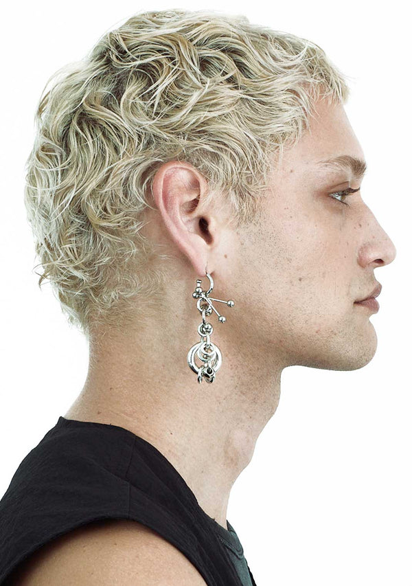 SILVER ONE Earrings-JALACONDA-APOC STORE