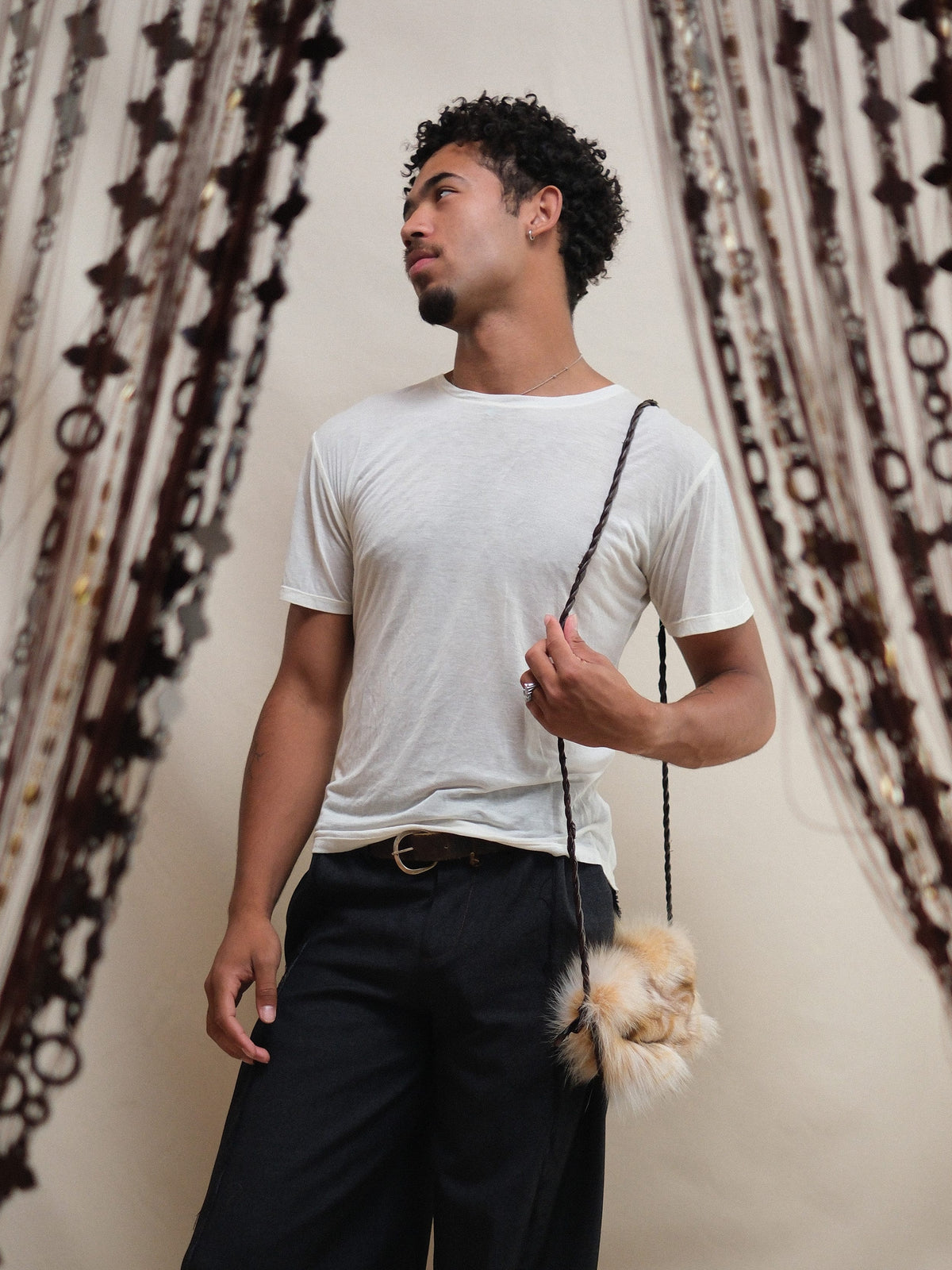 Basic Tee in Ivory-Pedro Trindade-APOC STORE