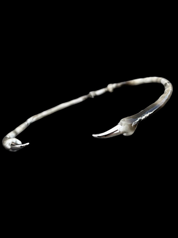 White choker with spikes-CASPER DIY-APOC STORE